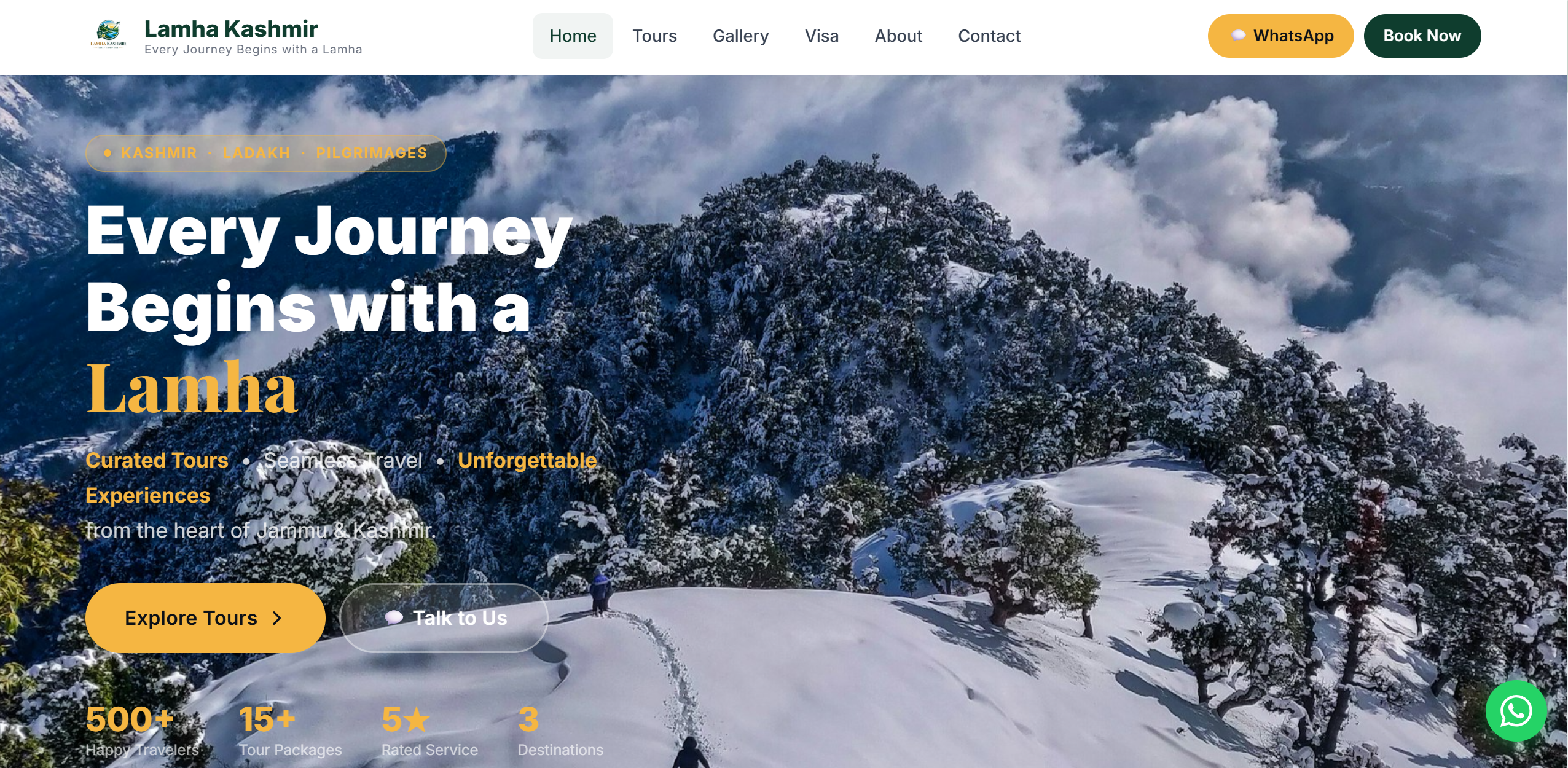 How We Built a Complete Travel Website for Lamha Kashmir
