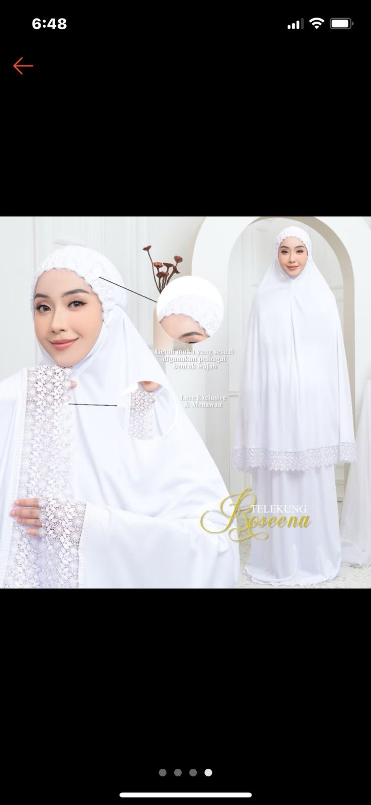 Prayer Hijab Set - White