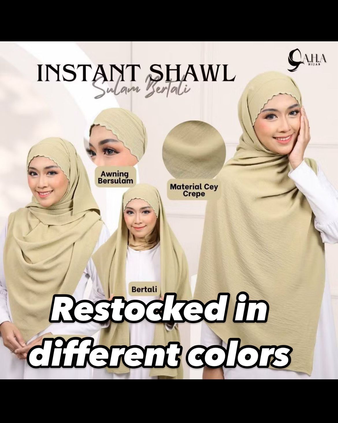 Instant Scalping Hijabs/ Stoles